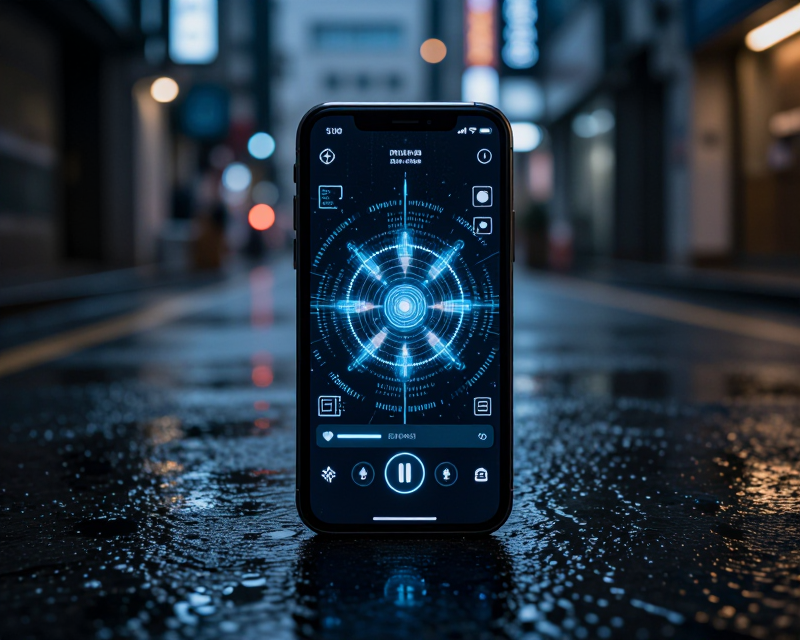 Mysterious Digital Code Atmosphere