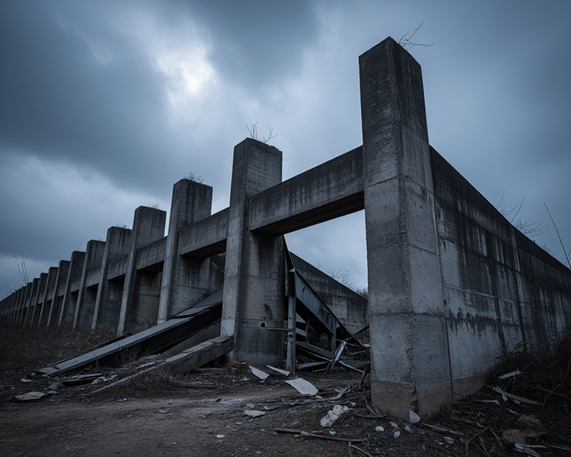 Symbolic landscape of the demolished liaison office