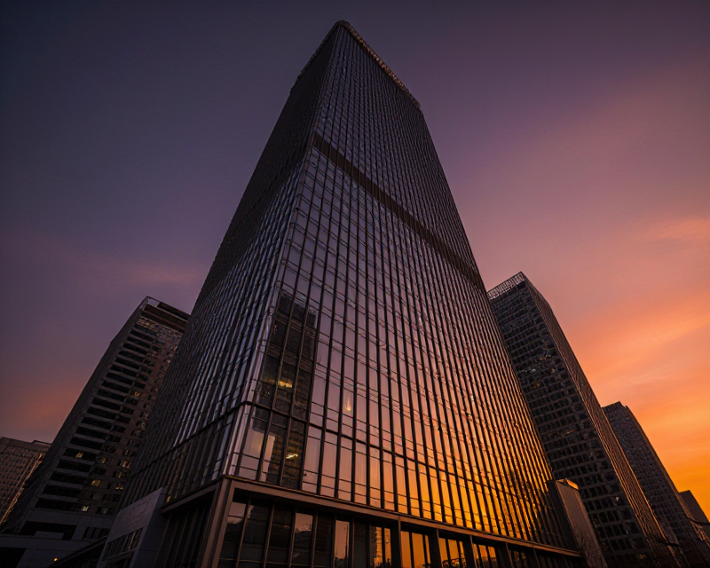 Beijing Skyscraper Dusk