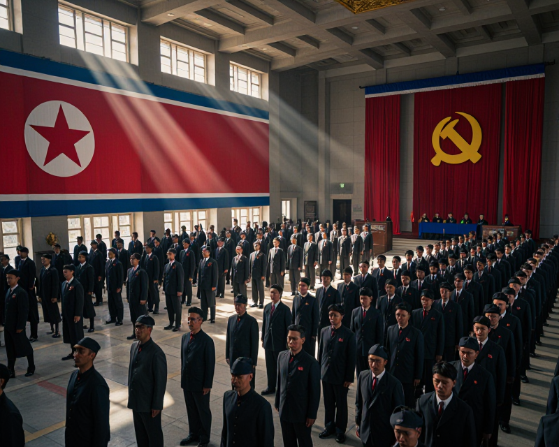 Symbolic North Korean Assembly