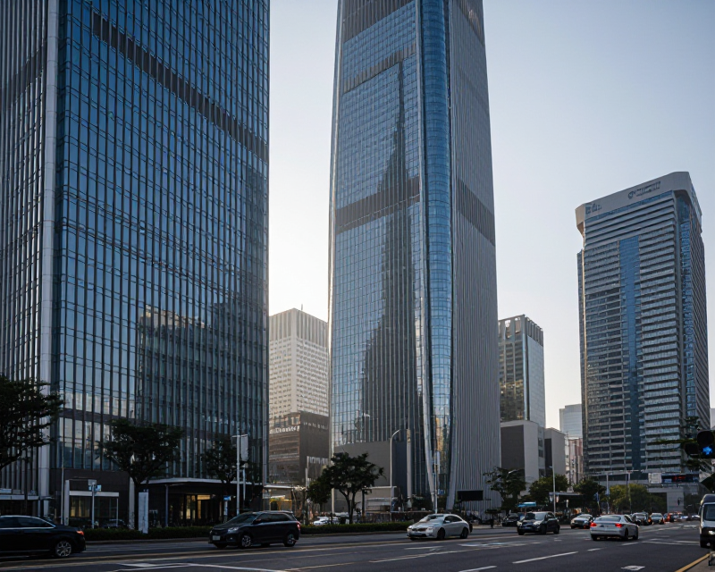 Seoul Financial District Dawn