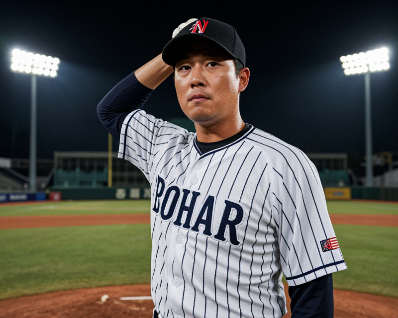Professional Baseball Pitcher Focus