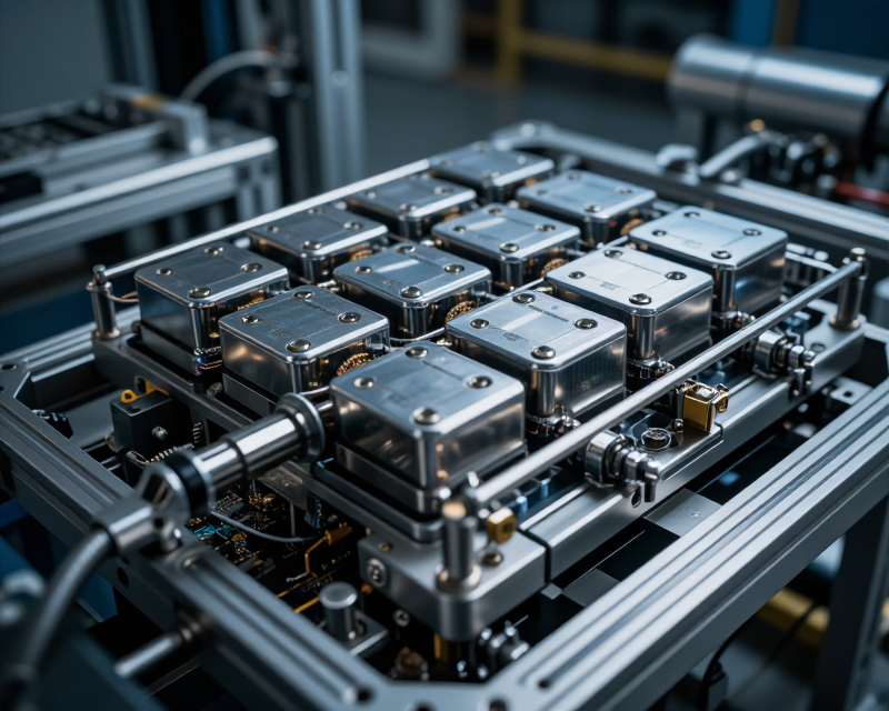 Industrial Battery Production Atmosphere