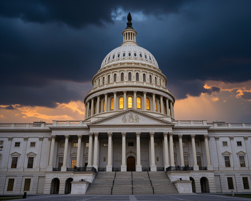 US Capitol Political Tension
